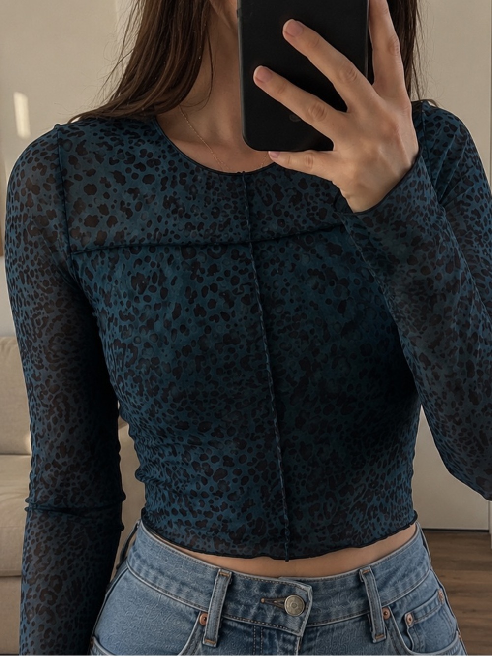 Kirious Cheetah Print Crop Top